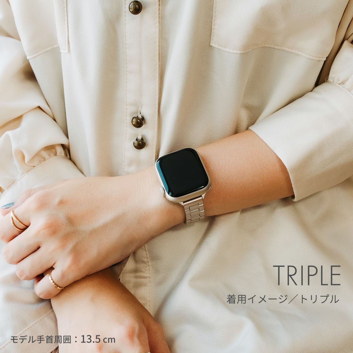Apple Watch series 11 SE3 バンド アップルウォッチ ステンレス