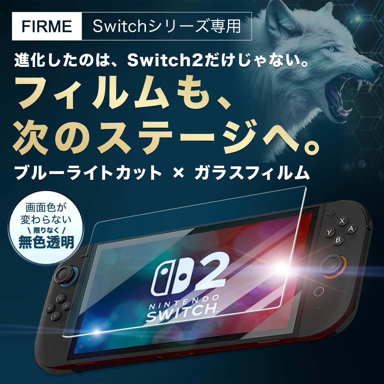 Switch2 保護フィルム ガイド ガラス スイッチ2 保護フィルム switch2