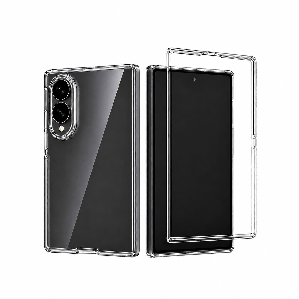 Galaxy Z Fold8 Wide クリアケース 透明ケース 耐衝撃 衝撃吸収